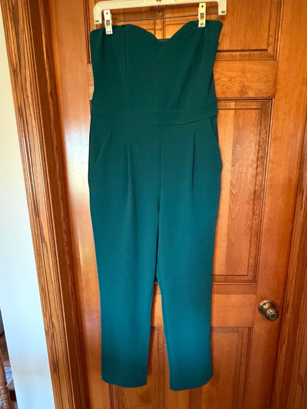 Strapless Express Green Jumpsuit